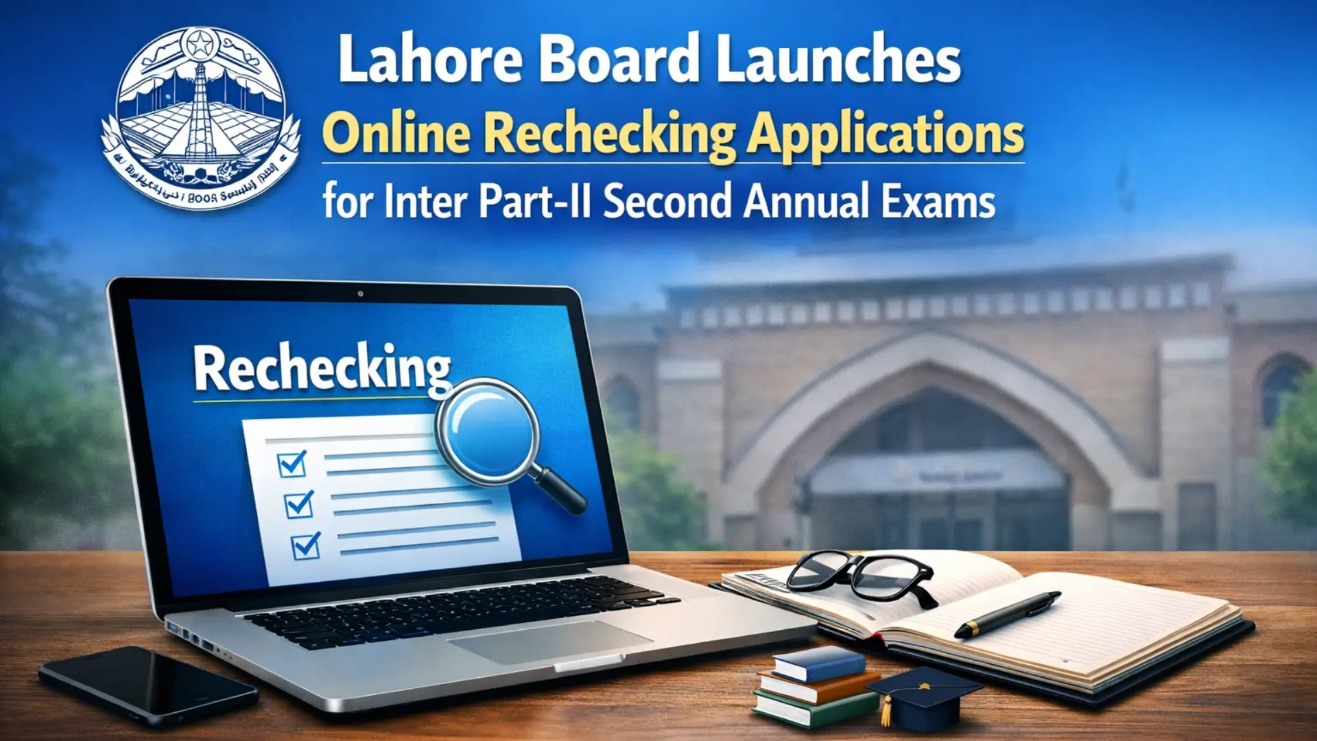 Lahore Board Launches Online Rechecking Applications for Inter Part-II Second Annual Exams