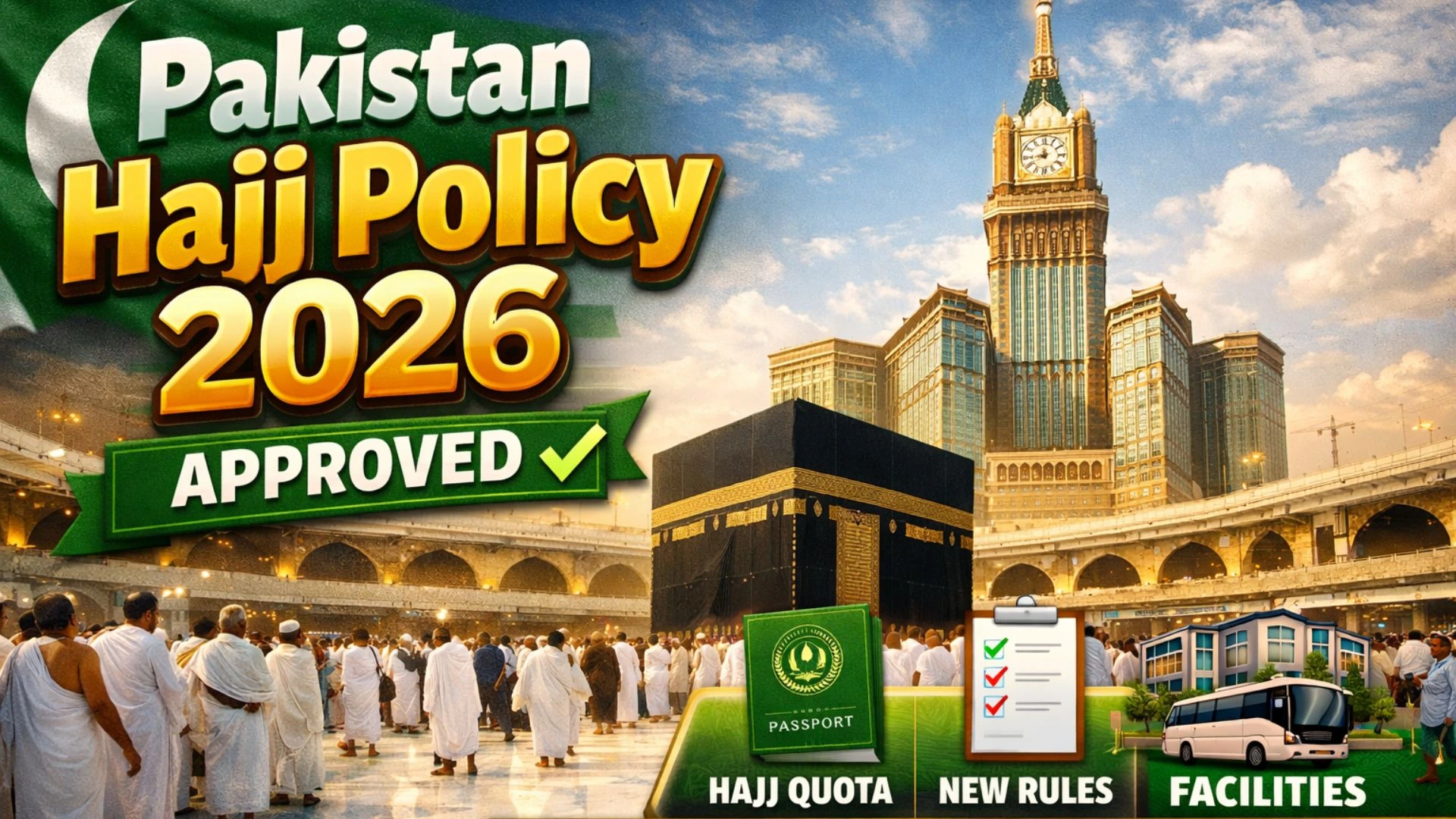 Pakistan Hajj Policy 2026 Approved: Quota, Rules & Facilities