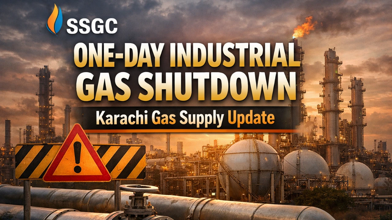 SSGC One-Day Industrial Gas Shutdown: Karachi Gas Supply Update