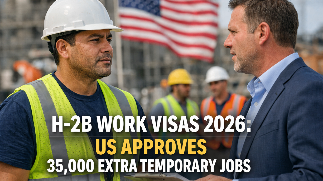 H-2B Work Visas 2026: US Approves 35,000 Extra Temporary Jobs